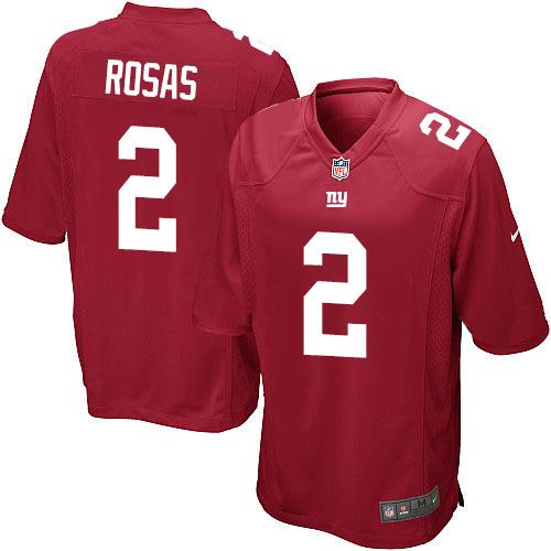 Men's Nike New York Giants #2 Aldrick Rosas Game Red Alternate NFL Jersey
