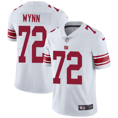 Men's Nike New York Giants #72 Kerry Wynn White Vapor Untouchable Limited Player NFL Jersey