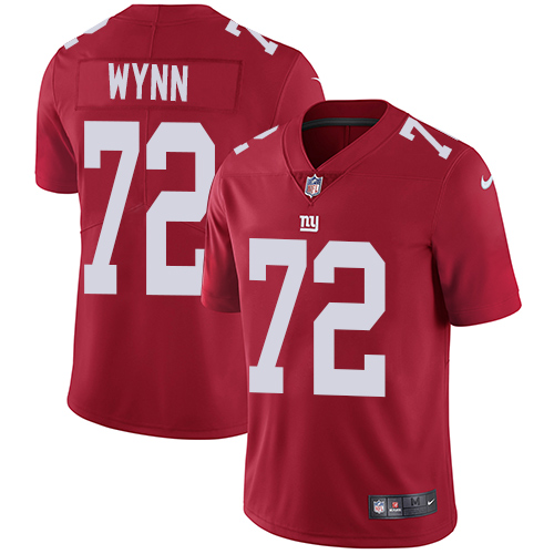 Men's Nike New York Giants #72 Kerry Wynn Red Alternate Vapor Untouchable Limited Player NFL Jersey