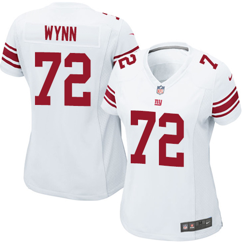 Women's Nike New York Giants #72 Kerry Wynn Game White NFL Jersey