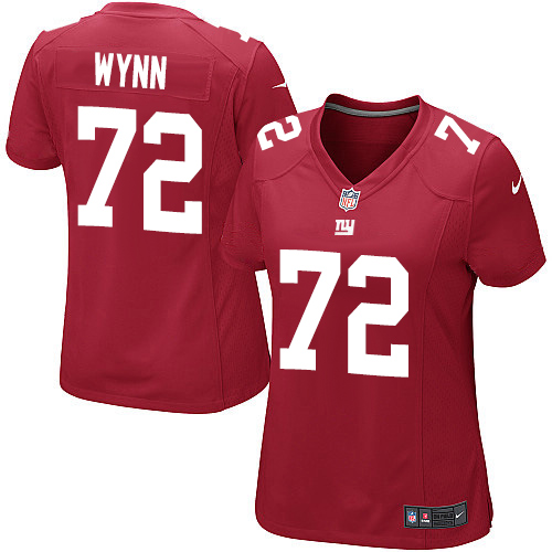 Women's Nike New York Giants #72 Kerry Wynn Game Red Alternate NFL Jersey