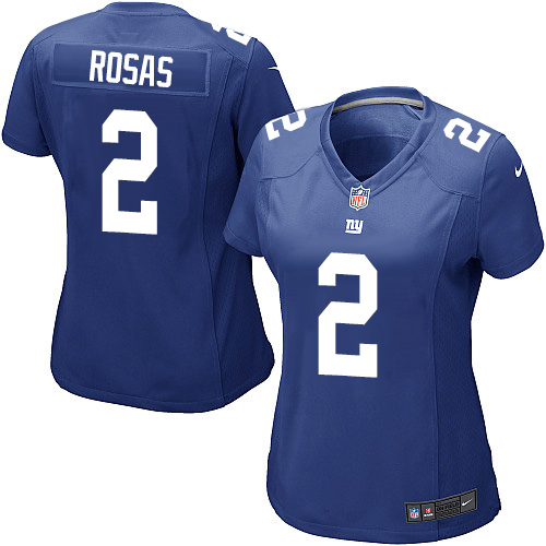 Women's Nike New York Giants #2 Aldrick Rosas Game Royal Blue Team Color NFL Jersey