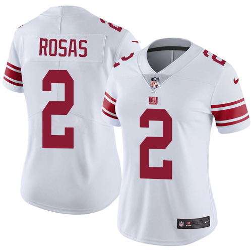 Women's Nike New York Giants #2 Aldrick Rosas White Vapor Untouchable Limited Player NFL Jersey