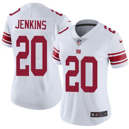 Women's Nike New York Giants #20 Janoris Jenkins White Vapor Untouchable Limited Player NFL Jersey