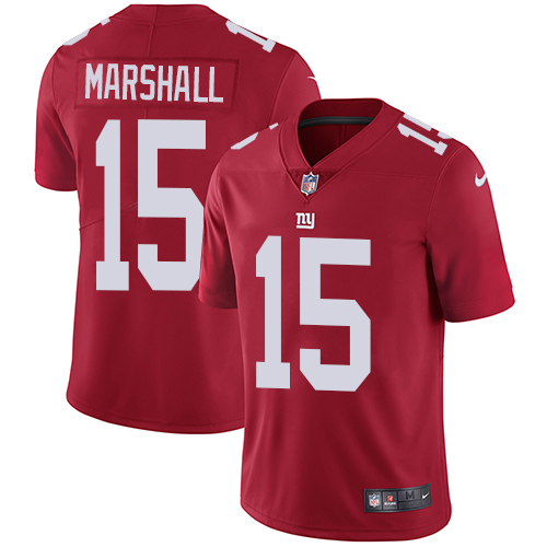 Youth Nike New York Giants #15 Brandon Marshall Red Alternate Vapor Untouchable Elite Player NFL Jersey