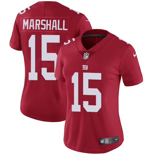Women's Nike New York Giants #15 Brandon Marshall Red Alternate Vapor Untouchable Elite Player NFL Jersey