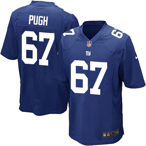 Men's Nike New York Giants #67 Justin Pugh Game Royal Blue Team Color NFL Jersey