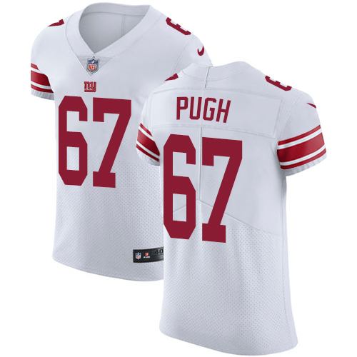 Men's Nike New York Giants #67 Justin Pugh White Vapor Untouchable Elite Player NFL Jersey