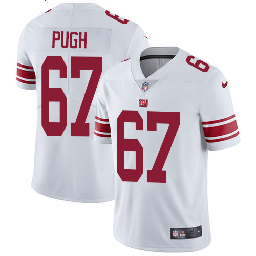 Men's Nike New York Giants #67 Justin Pugh White Vapor Untouchable Limited Player NFL Jersey