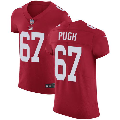 Men's Nike New York Giants #67 Justin Pugh Red Alternate Vapor Untouchable Elite Player NFL Jersey
