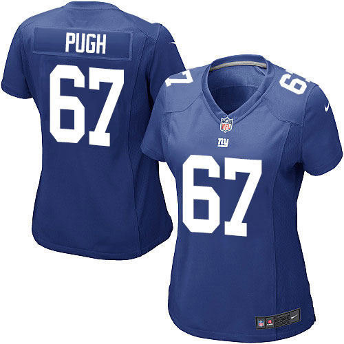 Women's Nike New York Giants #67 Justin Pugh Game Royal Blue Team Color NFL Jersey