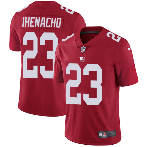 Men's Nike New York Giants #23 Duke Ihenacho Red Alternate Vapor Untouchable Limited Player NFL Jersey