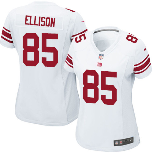 Women's Nike New York Giants #85 Rhett Ellison Game White NFL Jersey