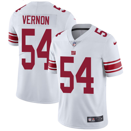 Youth Nike New York Giants #54 Olivier Vernon White Vapor Untouchable Elite Player NFL Jersey