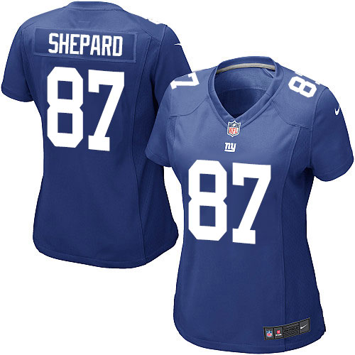 Women's Nike New York Giants #87 Sterling Shepard Game Royal Blue Team Color NFL Jersey