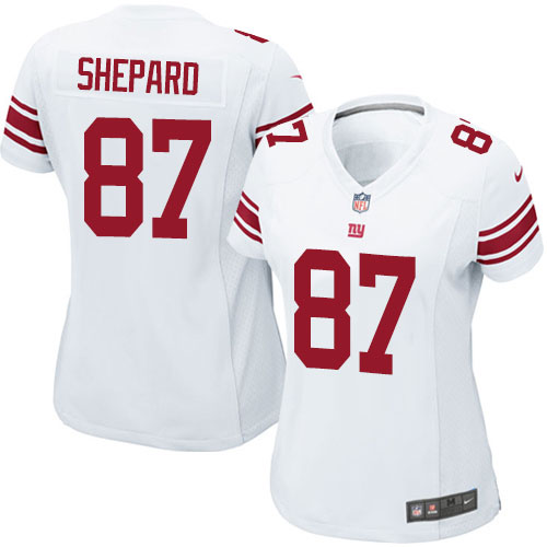 Women's Nike New York Giants #87 Sterling Shepard Game White NFL Jersey