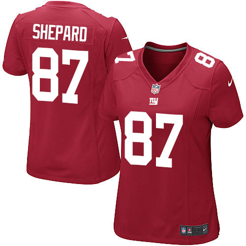 Women's Nike New York Giants #87 Sterling Shepard Game Red Alternate NFL Jersey
