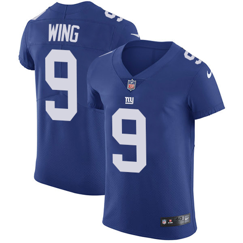 Men's Nike New York Giants #9 Brad Wing Royal Blue Team Color Vapor Untouchable Elite Player NFL Jersey
