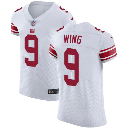 Men's Nike New York Giants #9 Brad Wing White Vapor Untouchable Elite Player NFL Jersey