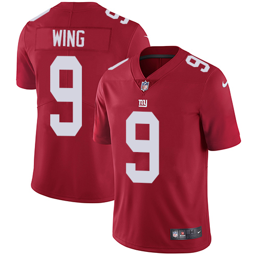 Youth Nike New York Giants #9 Brad Wing Red Alternate Vapor Untouchable Elite Player NFL Jersey