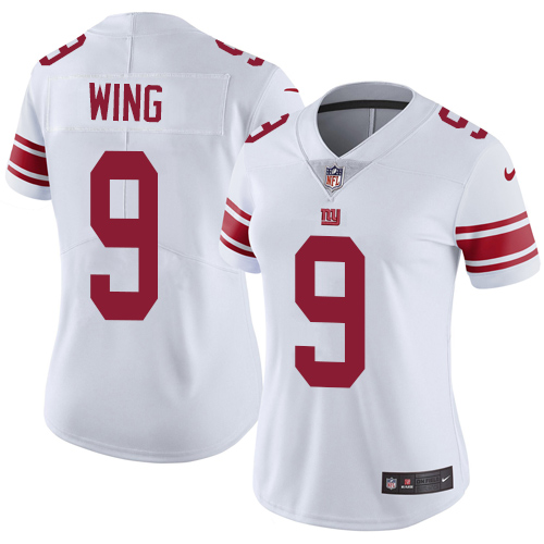 Women's Nike New York Giants #9 Brad Wing White Vapor Untouchable Elite Player NFL Jersey