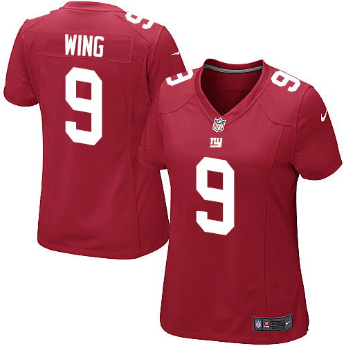 Women's Nike New York Giants #9 Brad Wing Game Red Alternate NFL Jersey