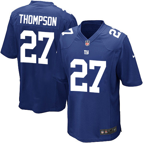 Men's Nike New York Giants #27 Darian Thompson Game Royal Blue Team Color NFL Jersey