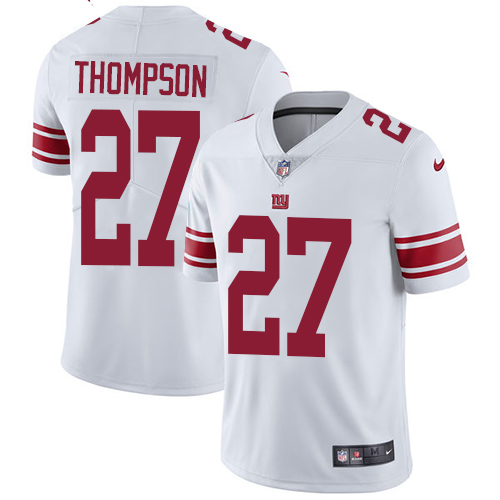 Men's Nike New York Giants #27 Darian Thompson White Vapor Untouchable Limited Player NFL Jersey
