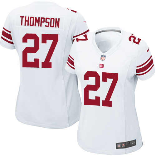 Women's Nike New York Giants #27 Darian Thompson Game White NFL Jersey