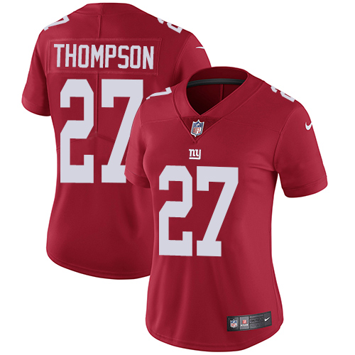 Women's Nike New York Giants #27 Darian Thompson Red Alternate Vapor Untouchable Elite Player NFL Jersey