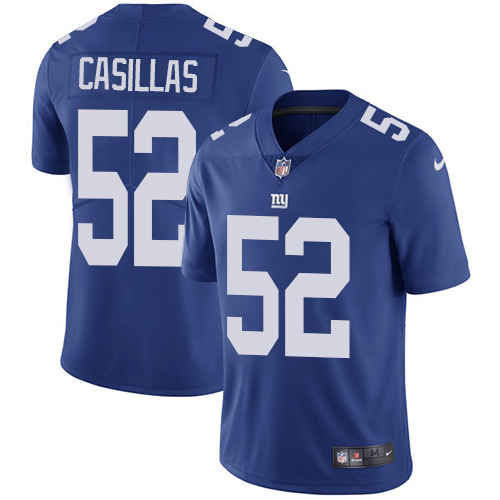 Youth Nike New York Giants #52 Jonathan Casillas Royal Blue Team Color Vapor Untouchable Elite Player NFL Jersey