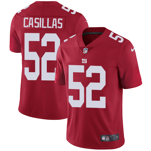 Youth Nike New York Giants #52 Jonathan Casillas Red Alternate Vapor Untouchable Elite Player NFL Jersey