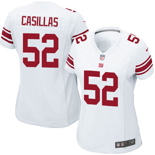 Women's Nike New York Giants #52 Jonathan Casillas Game White NFL Jersey