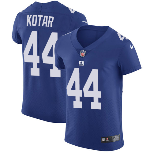Men's Nike New York Giants #44 Doug Kotar Royal Blue Team Color Vapor Untouchable Elite Player NFL Jersey