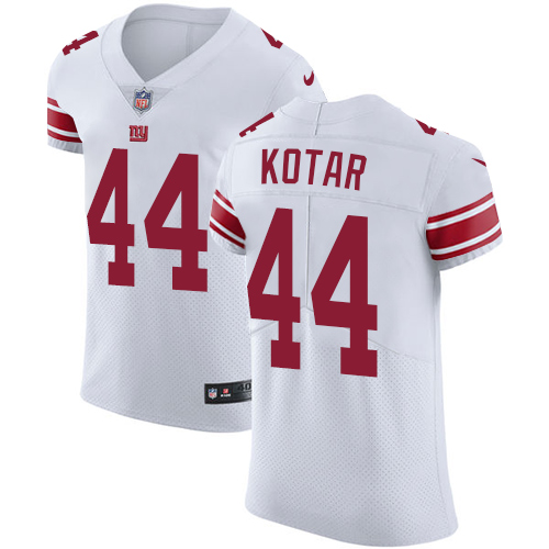 Men's Nike New York Giants #44 Doug Kotar White Vapor Untouchable Elite Player NFL Jersey