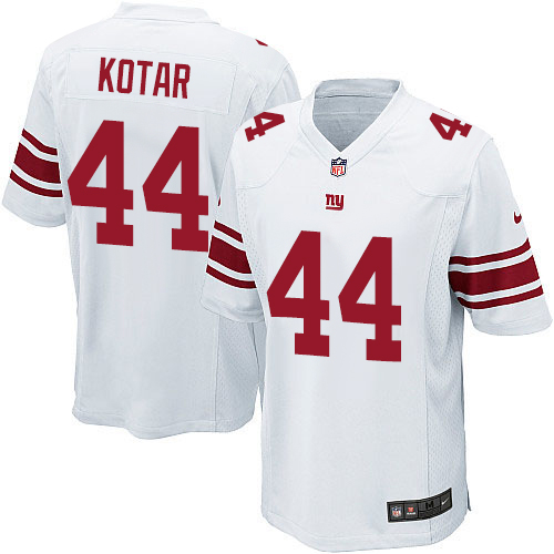 Men's Nike New York Giants #44 Doug Kotar Game White NFL Jersey