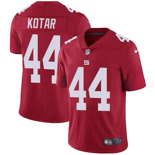 Men's Nike New York Giants #44 Doug Kotar Red Alternate Vapor Untouchable Limited Player NFL Jersey