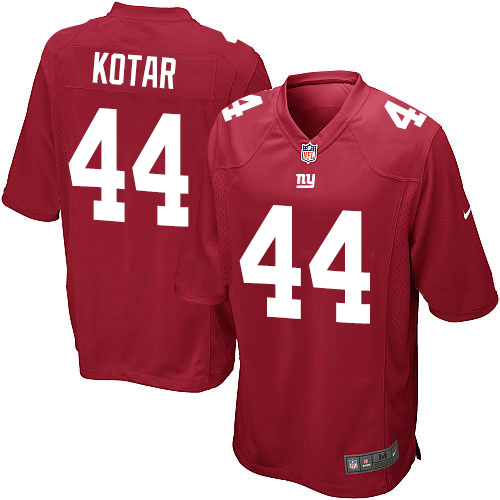 Men's Nike New York Giants #44 Doug Kotar Game Red Alternate NFL Jersey