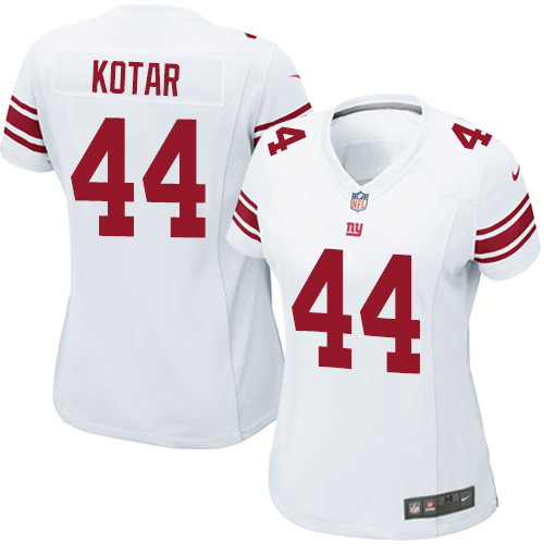 Women's Nike New York Giants #44 Doug Kotar Game White NFL Jersey