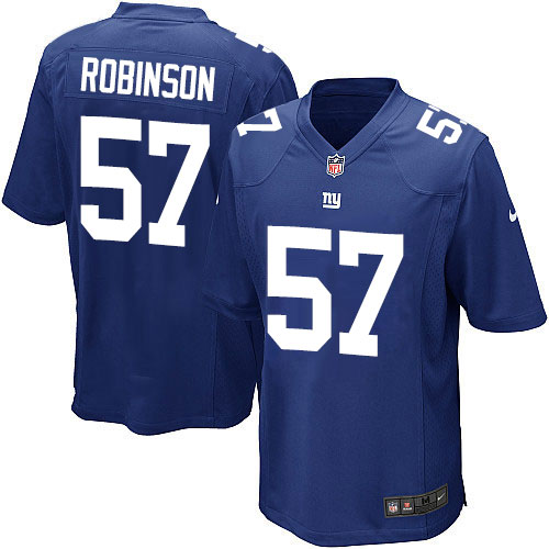 Men's Nike New York Giants #57 Keenan Robinson Game Royal Blue Team Color NFL Jersey