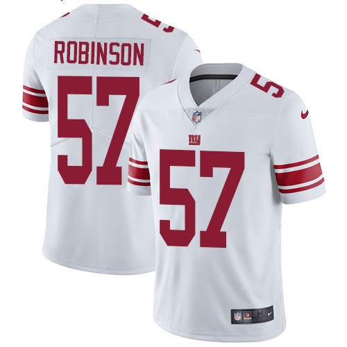 Youth Nike New York Giants #57 Keenan Robinson White Vapor Untouchable Elite Player NFL Jersey