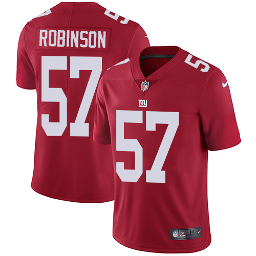 Youth Nike New York Giants #57 Keenan Robinson Red Alternate Vapor Untouchable Elite Player NFL Jersey