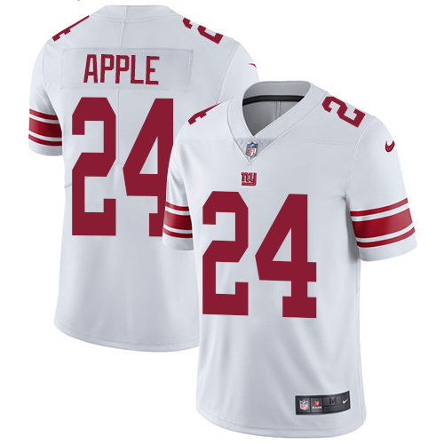 Men's Nike New York Giants #24 Eli Apple White Vapor Untouchable Limited Player NFL Jersey