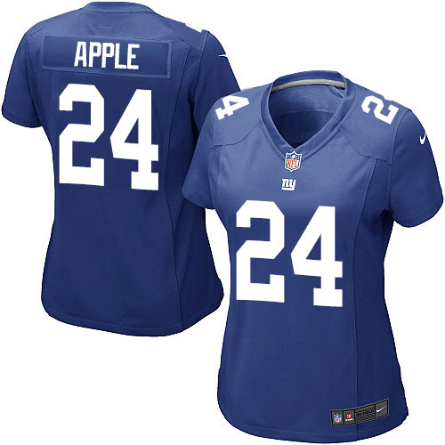 Women's Nike New York Giants #24 Eli Apple Game Royal Blue Team Color NFL Jersey