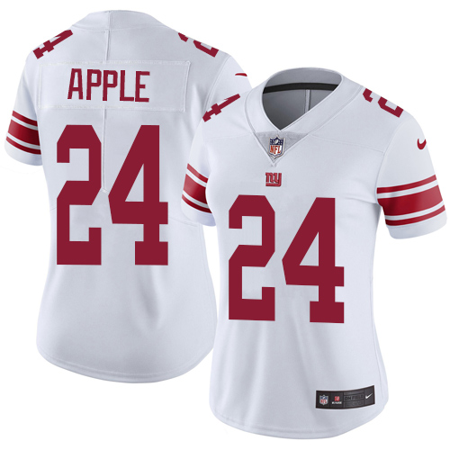 Women's Nike New York Giants #24 Eli Apple White Vapor Untouchable Elite Player NFL Jersey