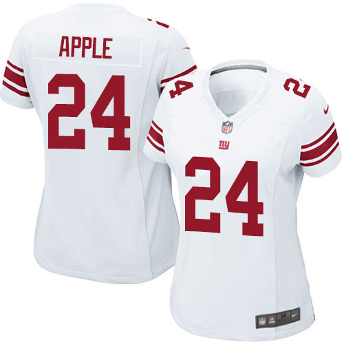 Women's Nike New York Giants #24 Eli Apple Game White NFL Jersey
