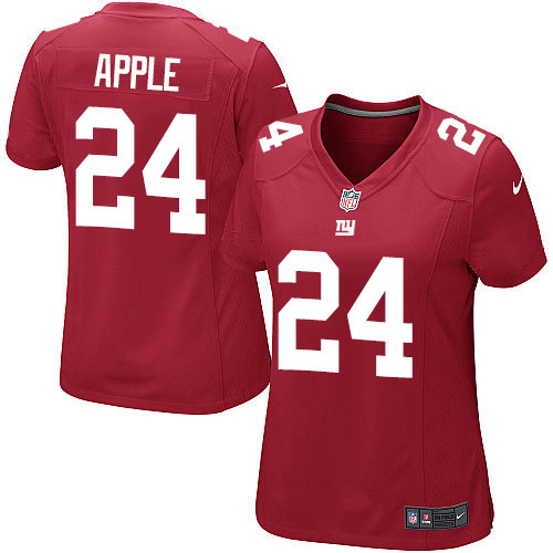 Women's Nike New York Giants #24 Eli Apple Game Red Alternate NFL Jersey