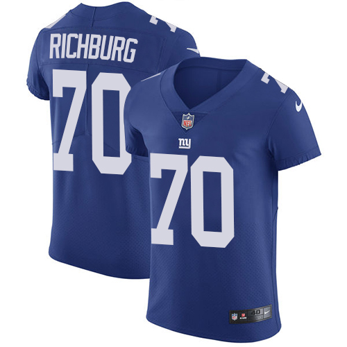 Men's Nike New York Giants #70 Weston Richburg Royal Blue Team Color Vapor Untouchable Elite Player NFL Jersey