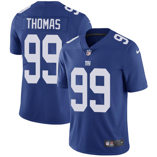 Men's Nike New York Giants #99 Robert Thomas Royal Blue Team Color Vapor Untouchable Limited Player NFL Jersey