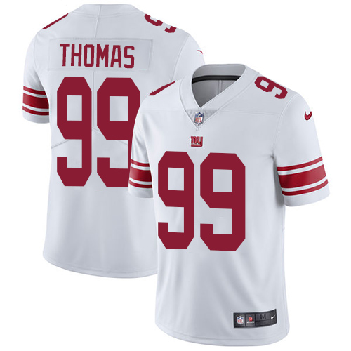 Men's Nike New York Giants #99 Robert Thomas White Vapor Untouchable Limited Player NFL Jersey